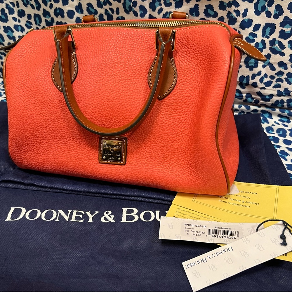 Dooney & Bourke GERANIUM Barrel Satchel 28 BPBCL2124 GETN